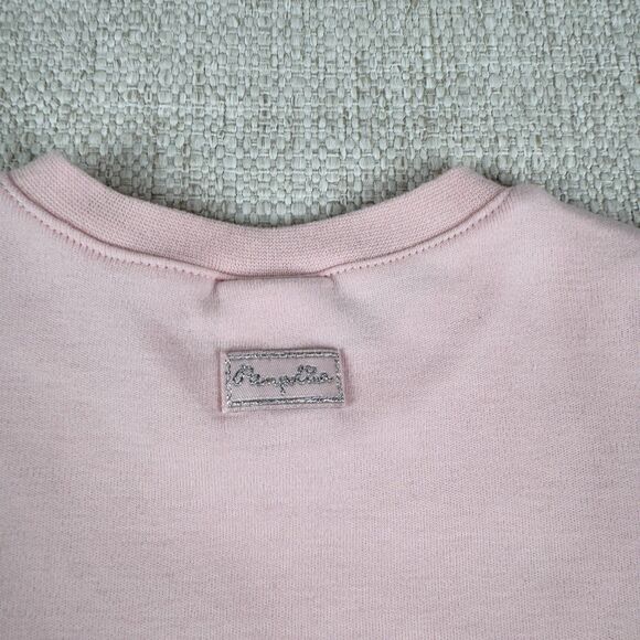 Pampolina Girls Top Size 4T Pink Long Sleeve Graphic Emboidered Sequin Shirt - Picture 9 of 15